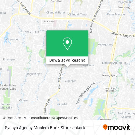 Peta Syasya Agency Moslem Book Store