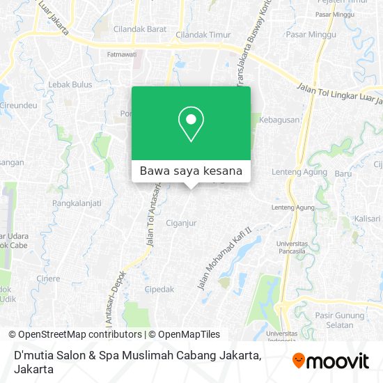 Peta D'mutia Salon & Spa Muslimah Cabang Jakarta