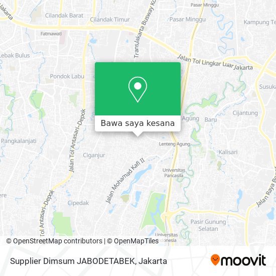 Peta Supplier Dimsum JABODETABEK