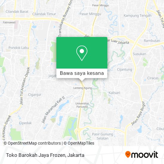 Peta Toko Barokah Jaya Frozen