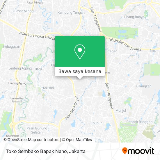 Peta Toko Sembako Bapak Nano