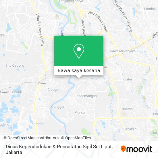 Peta Dinas Kependudukan & Pencatatan Sipil Sei Liput