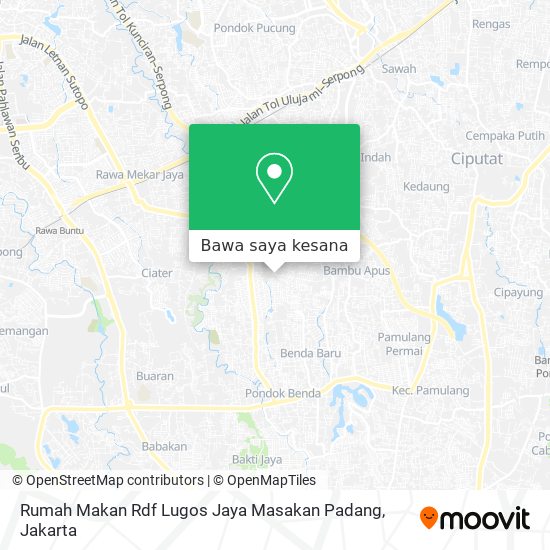 Peta Rumah Makan Rdf Lugos Jaya Masakan Padang