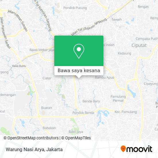 Peta Warung Nasi Arya