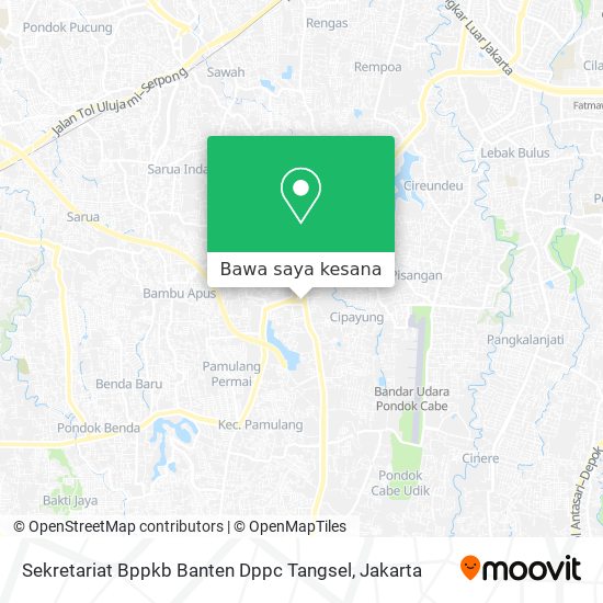 Peta Sekretariat Bppkb Banten Dppc Tangsel