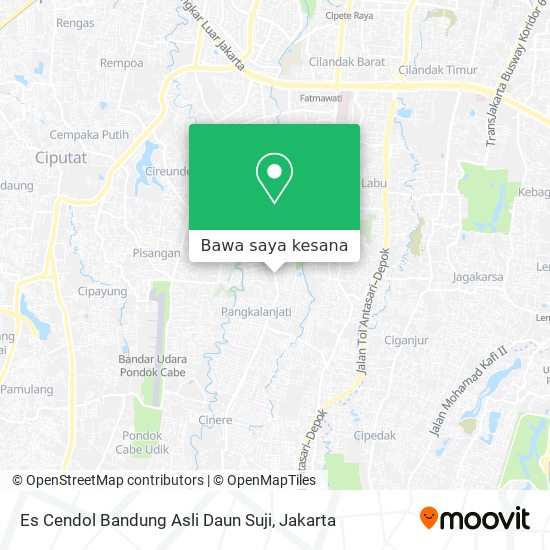 Peta Es Cendol Bandung Asli Daun Suji