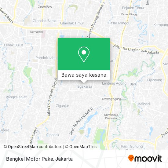 Peta Bengkel Motor Pake