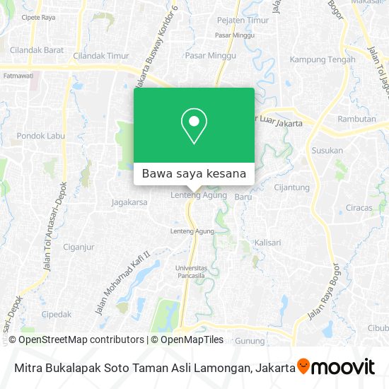 Peta Mitra Bukalapak Soto Taman Asli Lamongan