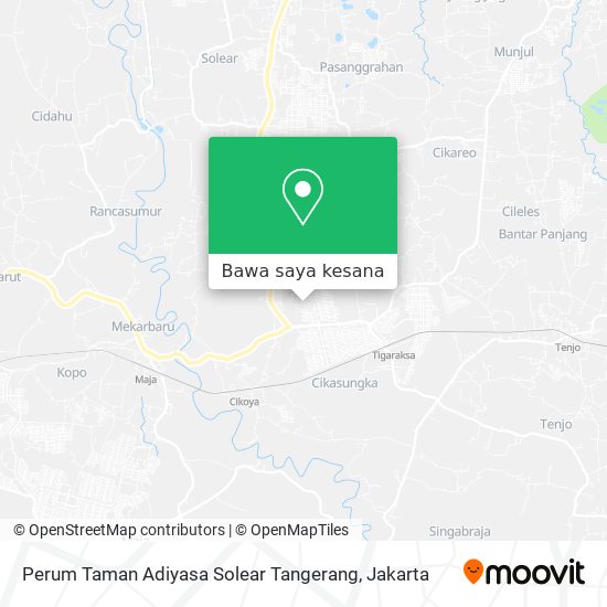 Peta Perum Taman Adiyasa Solear Tangerang