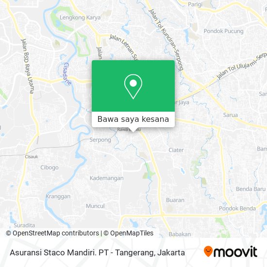 Peta Asuransi Staco Mandiri. PT - Tangerang