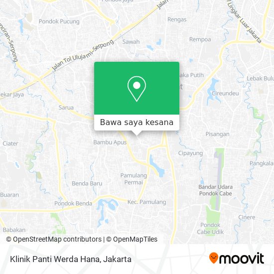 Peta Klinik Panti Werda Hana