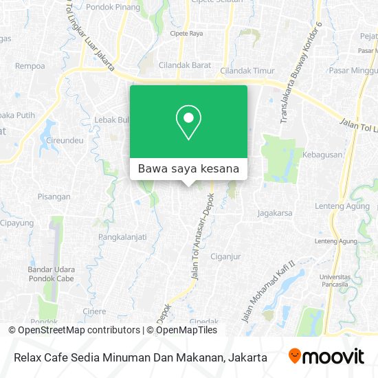 Peta Relax Cafe Sedia Minuman Dan Makanan