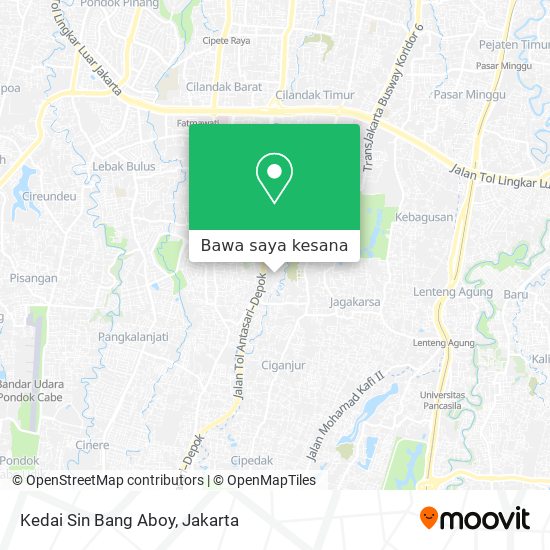 Peta Kedai Sin Bang Aboy