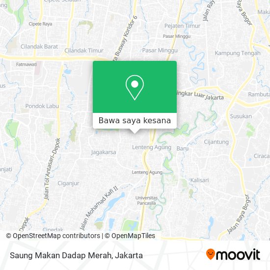 Peta Saung Makan Dadap Merah