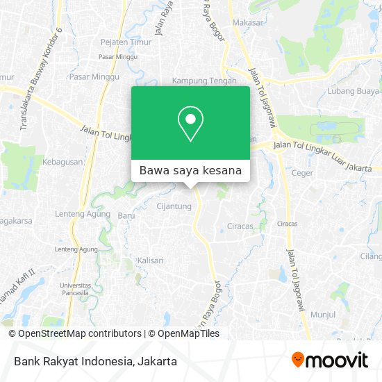 Peta Bank Rakyat Indonesia