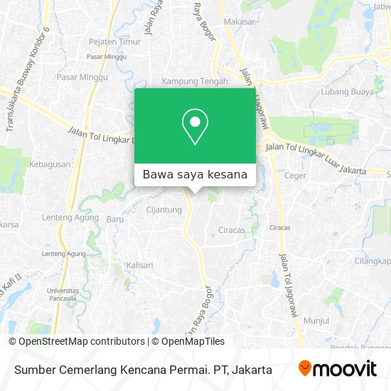 Peta Sumber Cemerlang Kencana Permai. PT