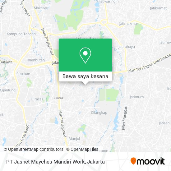 Peta PT Jasnet Mayches Mandiri Work
