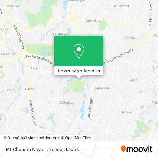 Peta PT Chandra Naya Laksana