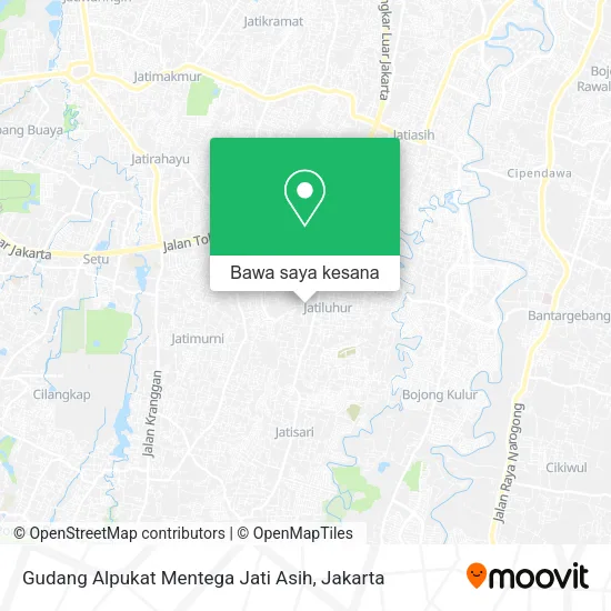 Peta Gudang Alpukat Mentega Jati Asih