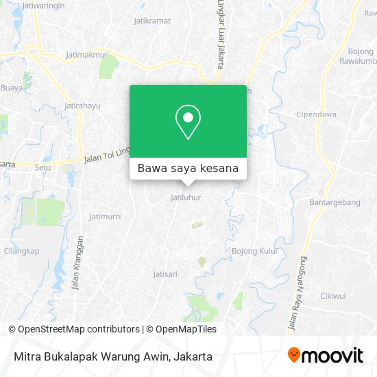 Peta Mitra Bukalapak Warung Awin