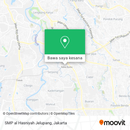 Peta SMP al Hasniyah Jelupang