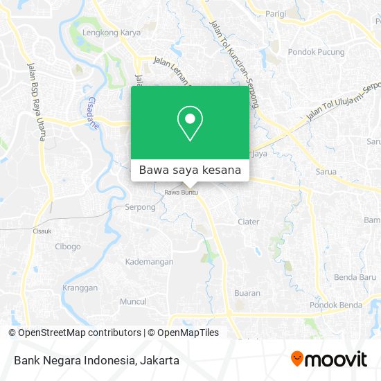 Peta Bank Negara Indonesia