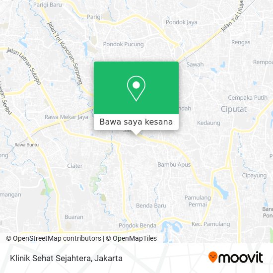 Peta Klinik Sehat Sejahtera