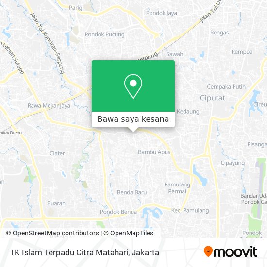 Peta TK Islam Terpadu Citra Matahari