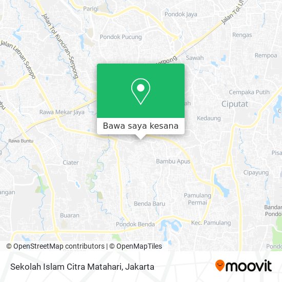 Peta Sekolah Islam Citra Matahari