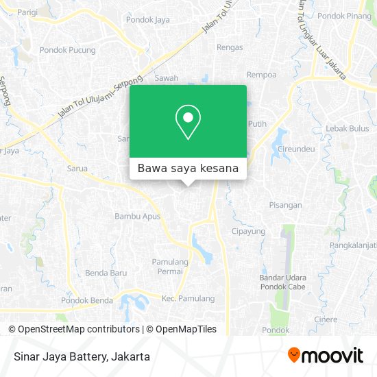 Peta Sinar Jaya Battery