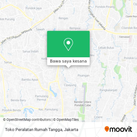Peta Toko Peralatan Rumah Tangga