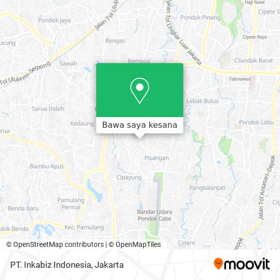 Peta PT. Inkabiz Indonesia