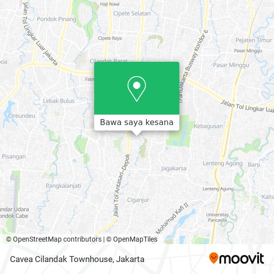 Peta Cavea Cilandak Townhouse