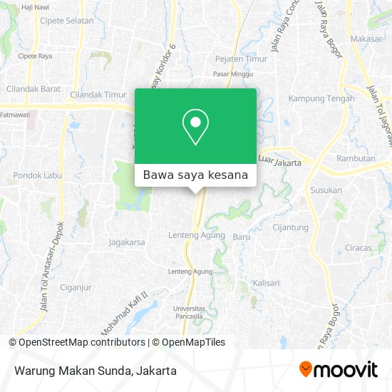 Peta Warung Makan Sunda