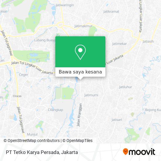 Peta PT Tetko Karya Persada