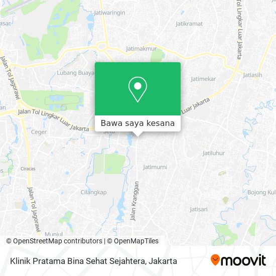 Peta Klinik Pratama Bina Sehat Sejahtera