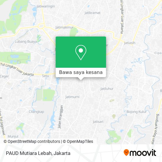 Peta PAUD Mutiara Lebah