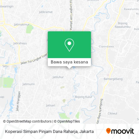 Peta Koperasi Simpan Pinjam Dana Raharja