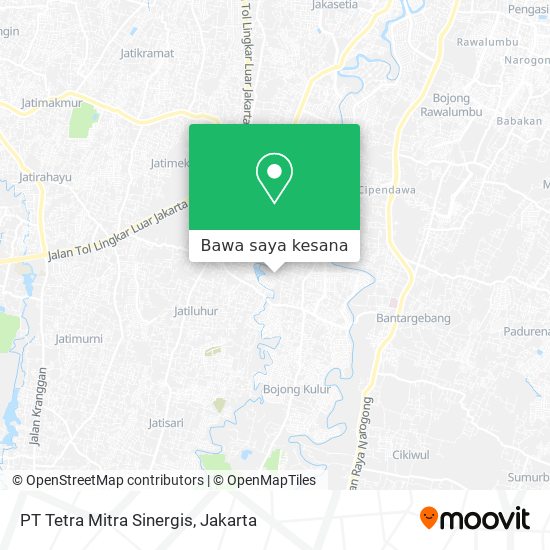 Peta PT Tetra Mitra Sinergis