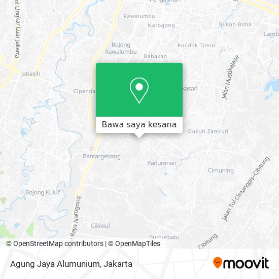 Peta Agung Jaya Alumunium