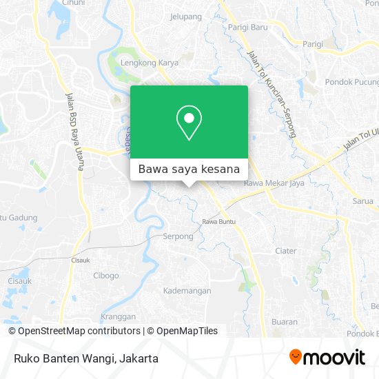 Peta Ruko Banten Wangi