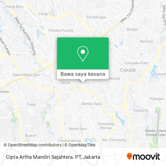 Peta Cipta Artha Mandiri Sejahtera. PT