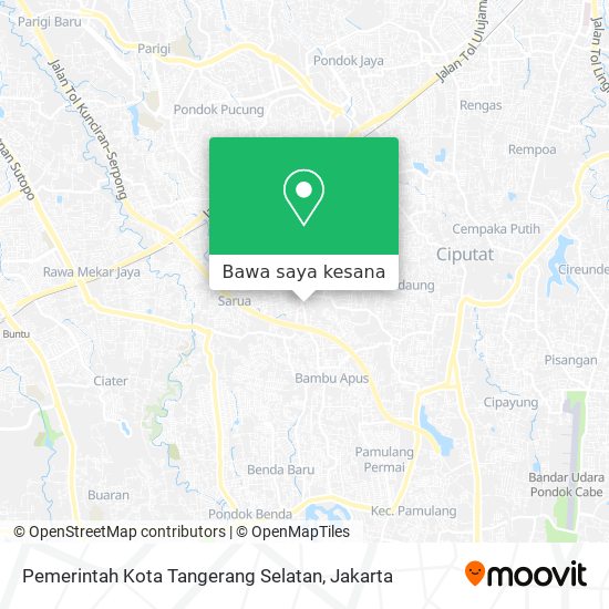 Peta Pemerintah Kota Tangerang Selatan