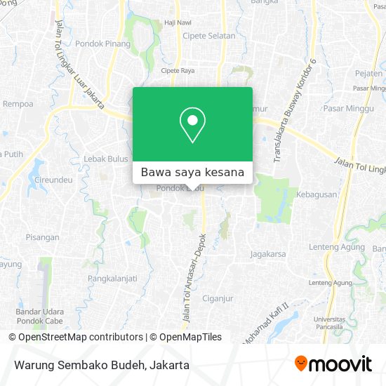 Peta Warung Sembako Budeh