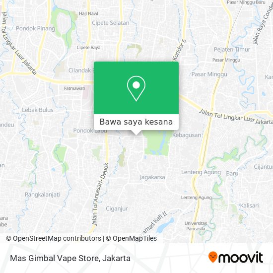 Peta Mas Gimbal Vape Store