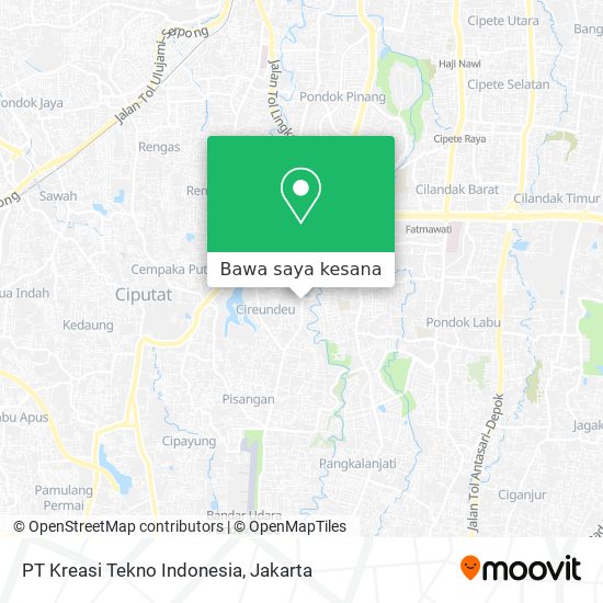 Peta PT Kreasi Tekno Indonesia