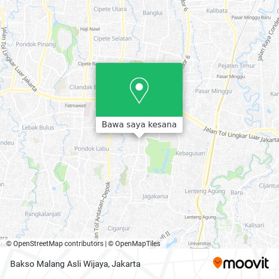 Peta Bakso Malang Asli Wijaya