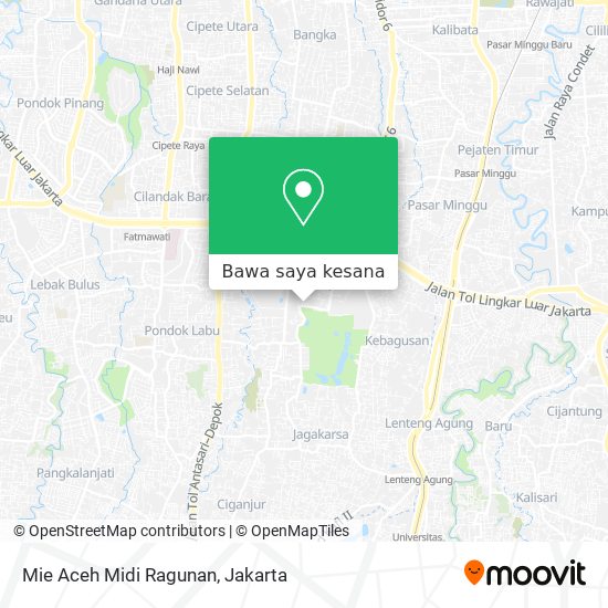 Peta Mie Aceh Midi Ragunan