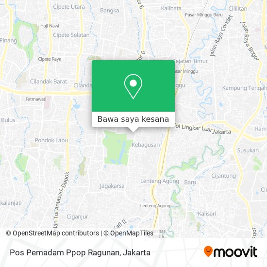 Peta Pos Pemadam Ppop Ragunan