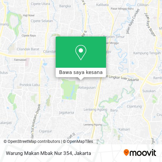 Peta Warung Makan Mbak Nur 354